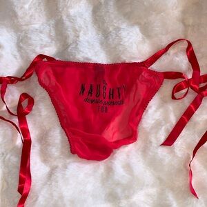 Victoria’s Secret Red Christmas Panty Size Large